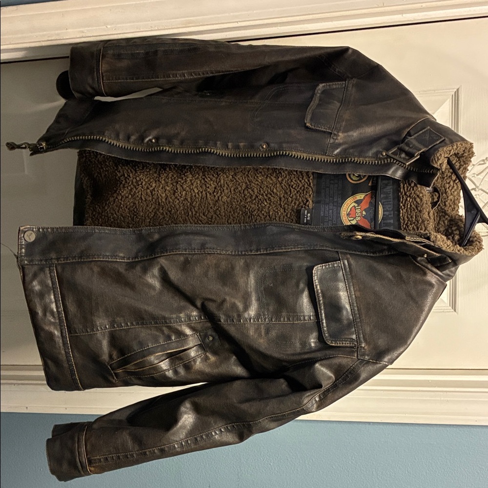 Hawke & Co Dark Brown Military Jacket